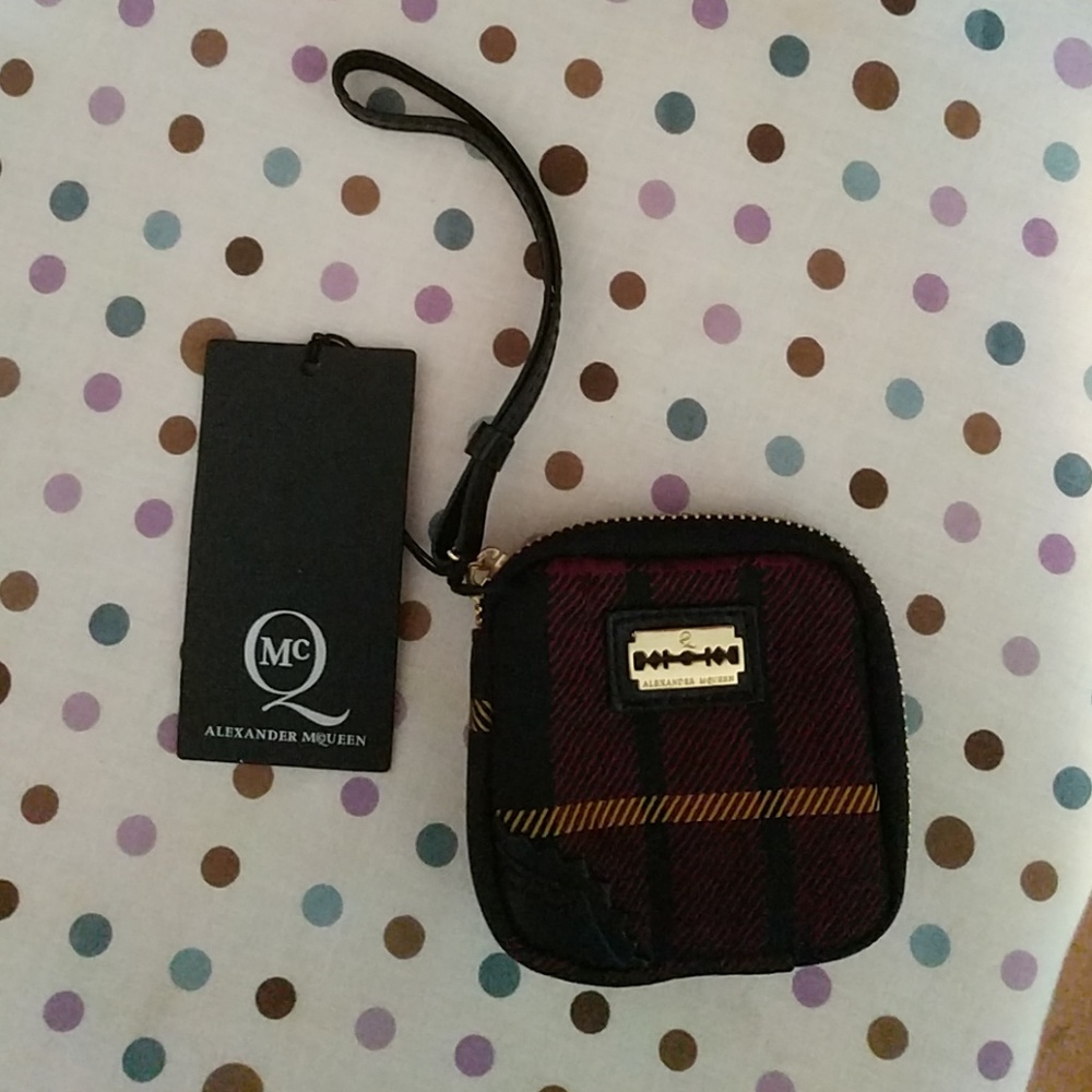 Alexandet McQueen Women's Red Small Oxblood Tartan